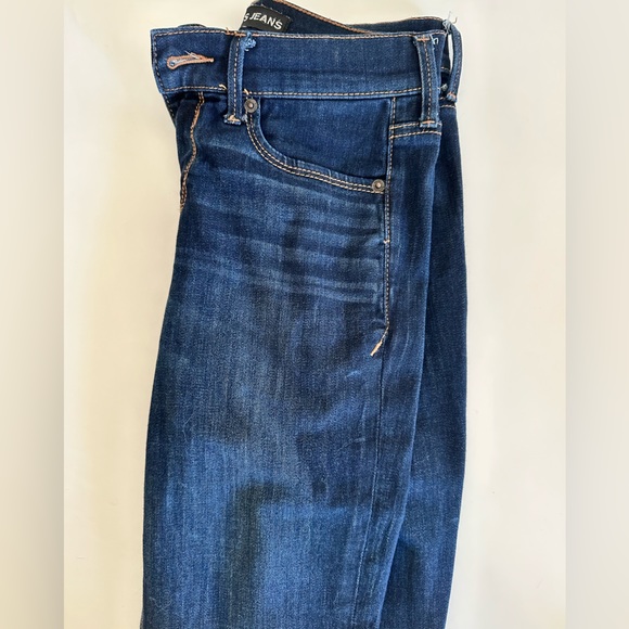 Express Denim Jegging Mid Rise Dark Wash - Picture 3 of 5